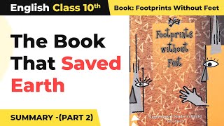 The Book That Saved Earth Summary Chapter 10  Class 10 English Chapter 10 [upl. by Lesnah]