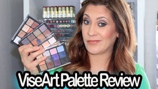 Viseart Eyeshadow Palettes  Review amp Swatches [upl. by Ahsinotna959]