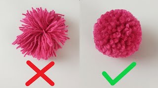 How to Make a Pom pom  Woolen Ball Making [upl. by Anedal283]