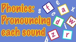 English Letter Pronunciation  Phonics [upl. by Anaujait]