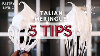 5 IMPORTANT TIPS TO MAKE PERFECT ITALIAN MERINGUE [upl. by Mad]