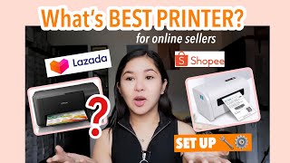 BEST PRINTER FOR SHOPEE and LAZADA SELLERS Matipid 💯 HOW TO SET UP [upl. by Brita438]