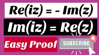 Prove that Reiz  Imz amp Imiz  Rez  Easy Proof  Young Learners MTH632 Complex Analysis [upl. by Dera197]