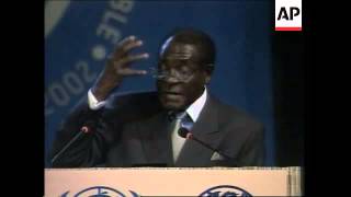 Mugabes address to Earth Summit [upl. by Aehsrop819]