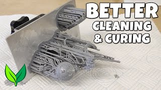 BETTER cleaning amp curing of 3D resin prints EASY METHOD [upl. by Ayamat438]