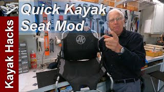 Kayak Seat Upgrade  Quick Kayak Seat DIY Hack [upl. by Nirrol853]