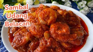 SAMBAL UDANG BELACAN Recipe Shrimp Paste Prawn Sambal  Sus Cookbook [upl. by Waldemar426]