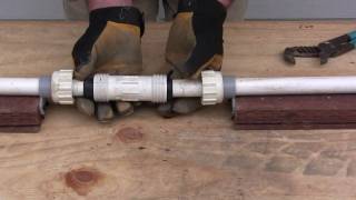 How to repair PVC pipe The Compression Fitting [upl. by Tilney]