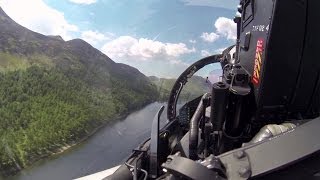 Flying the Typhoon Through the Mach Loop at Low Level [upl. by Arrik450]