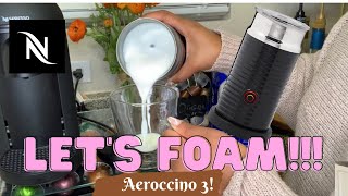 How To Foam Milk With Aeroccino 3 Make Coffee With Foam Tips amp Tricks  Easy Foamed Latte Recipe [upl. by Quentin616]