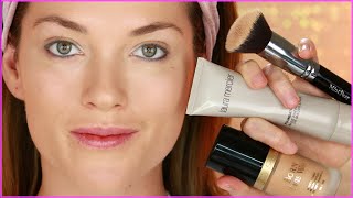 How to Apply Foundation For Beginners with a Foundation Brush [upl. by Uyerta]