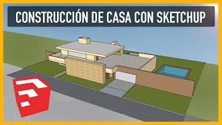 Cómo hacer una casa en Sketchup  Fácil y Rápido [upl. by Elodea410]