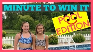 MINUTE TO WIN IT CHALLENGE  POOL EDITION [upl. by Ardiekal598]