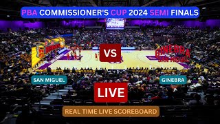 San Miguel Vs Ginebra LIVE Score UPDATE Today Basketball PBA Commissioners Cup Semi Final 1262024 [upl. by Ylro472]