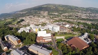 Pontypridd Campus Aerial Tour  University of South Wales [upl. by Enialehs431]