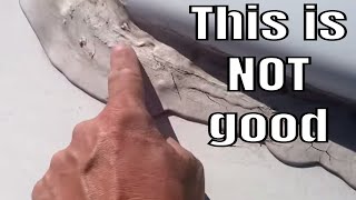 Winnebago Fiberglass RV Roof Sealant DONT USE THE WRONG STUFF [upl. by Calhoun]