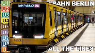 🇩🇪 All the Lines  Berlin UBahn  Berlin Metro 2021 4K [upl. by Phelan]