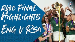 Rugby World Cup Final Highlights England 1232 South Africa [upl. by Einahpet]