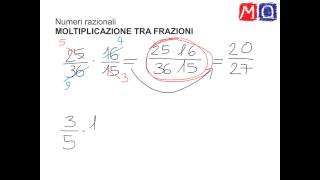 Moltiplicazione tra frazioni [upl. by Firooc693]