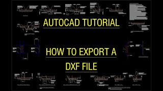 AutoCAD Tutorial  How to export a DXF file and view it [upl. by Asyral]