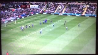 Andros Townsend Freekick Goal Newcastle Vs Crystal Palace 10 [upl. by Eylatan]