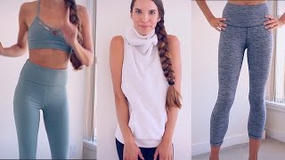 YOGAWORKOUT CLOTHING HAUL TRY ON [upl. by Aisinoid]