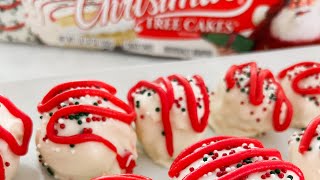 Christmas Tree Little Debbie Cake Truffles [upl. by Eraste]