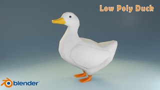 Low Poly Duck 3D Modeling In Blender [upl. by Aleusnoc524]