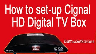 How to set up Cignal HD Digital TV box [upl. by Oliana]