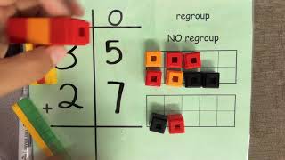 2 Digit Addition With Regrouping [upl. by Auqinihs]