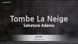 Salvatore AdamoTombe La Neige Karaoke Version [upl. by Eniamsaj]