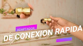 ADAPTADOR DE CONEXIÓN RÁPIDA  SIN SOLDAR TUBERÍA DE COBRE [upl. by Fadas]