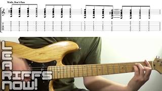 Walk Dont Run Guitar Tab Chords Riff  The Ventures [upl. by Raveaux110]