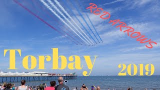 Red Arrows Full UK Display at Torbay Airshow 2019 with Comms [upl. by Julina]