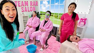 I BUILT A BEAUTY SALON AT THE TEAM RAR HOUSE [upl. by Annohs]