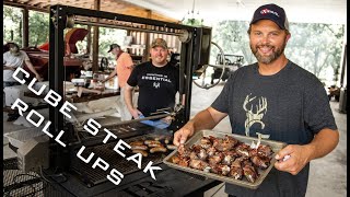 EASY CUBE STEAK ROLL UPS VENISON Grilling Tips [upl. by Ditzel]