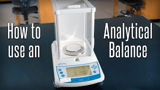 How to Use an Analytical Balance [upl. by Llerrehc598]