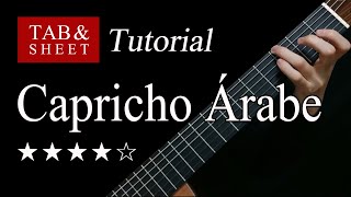 Capricho Árabe  Guitar Lesson  TAB [upl. by Dianthe]