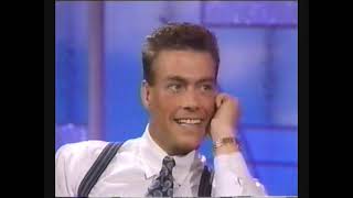 JeanClaude Van Damme on the Arsenio Hall Show  Double Impact 1991 [upl. by Hilbert968]