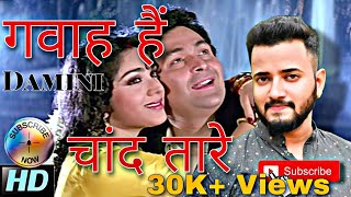 Gawah Hain Chand Taare  Damini Full Song  Kumar Sanu amp Alka Yagnik  Rishi Kapoor  Raj Mallick [upl. by Barnaba]