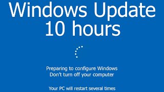 Windows Update Screen REAL COUNT 10 hours 4K Resolution [upl. by Yattirb266]