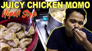 Original Nepali Style Chicken Momo Recipe  Street Style Chicken Momos Recipe  Street Food Momo [upl. by Ridglea]