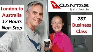 London to Perth  Qantas longest flight in business class [upl. by Ranzini]