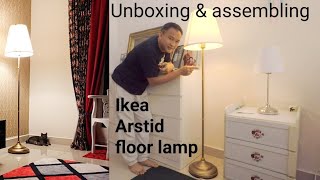 Unboxing amp assembling the Ikea Arstid floor lamp [upl. by Sabas]