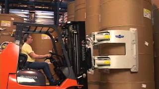 Cascade Paper Roll Clamps  Lift Truck Roll Handling [upl. by Lamphere]