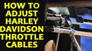 How to Adjust Harley Davidson Throttle Cables [upl. by Abramson]