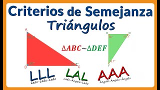 Criterios de semejanza de triángulos [upl. by Acinorehs]