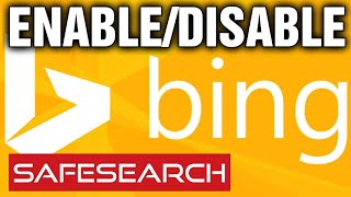 How to Turn SafeSearch on and off in Microsoft Bing  Updated 2021 [upl. by Lleneg]