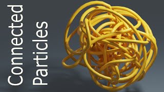 Blender Tutorial Connected Particles Animation [upl. by Sy845]