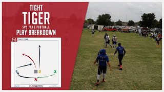 Tight Tiger 5v5 Flag Football Play Breakdown [upl. by Oz]